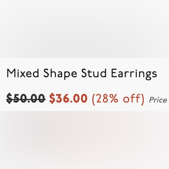 Madewell Mixed Shape Stud Earrings - Picture 4 of 4